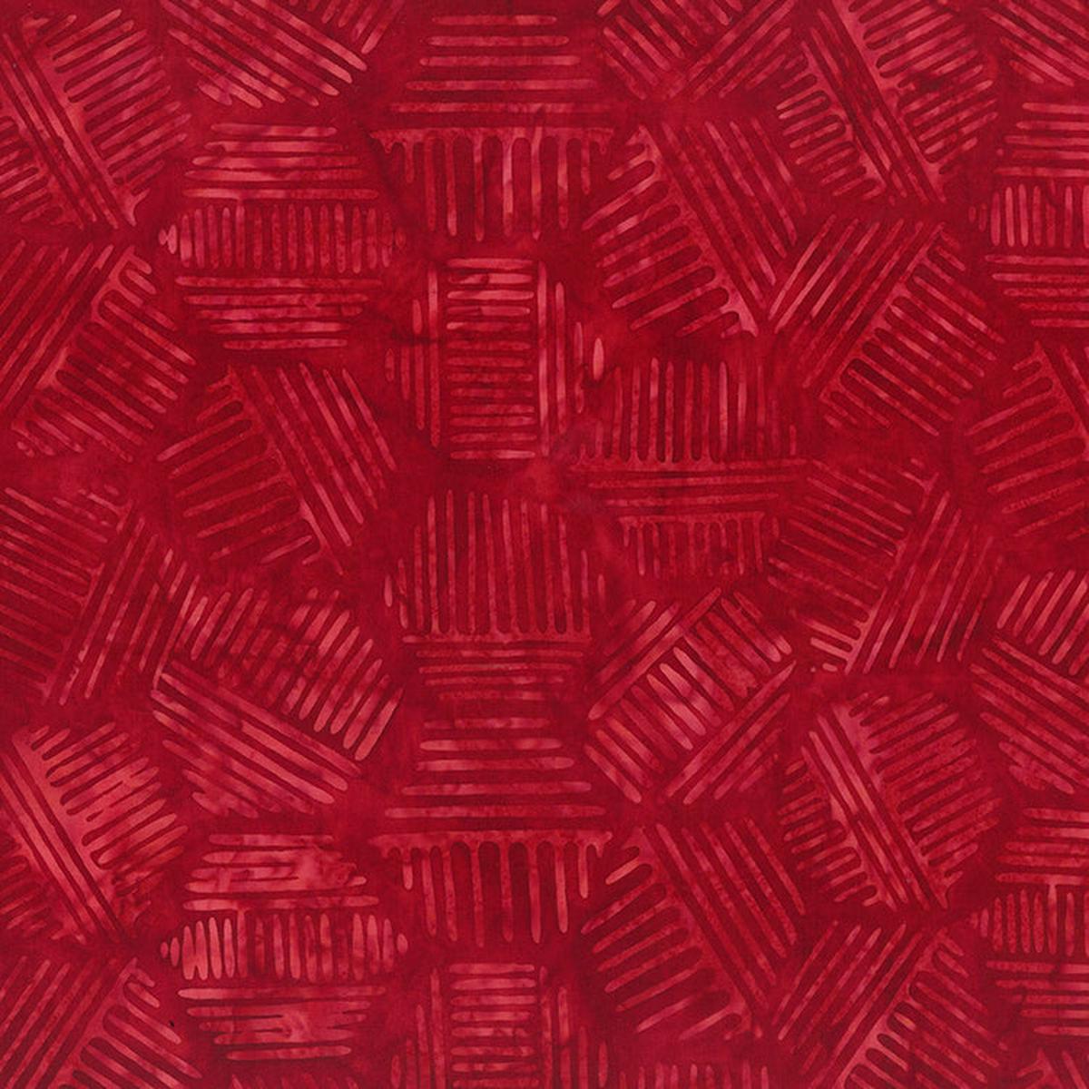 Banyan Batiks Hexies - Dark Red (81700-25) Northcott - Full Bolt (11m)