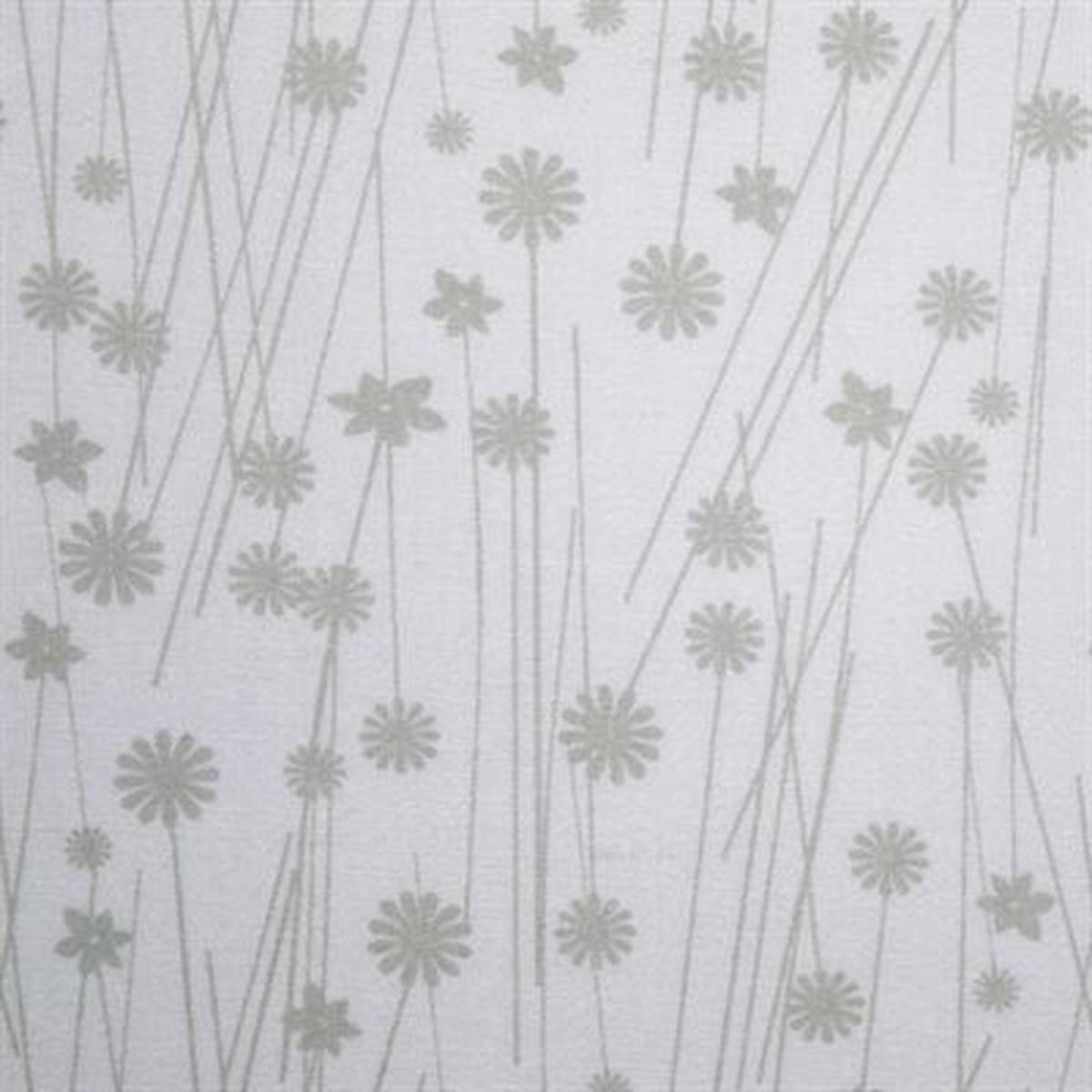 Harmony Prints 108" Wideback - Grey on White - 1250W-137 in Floral