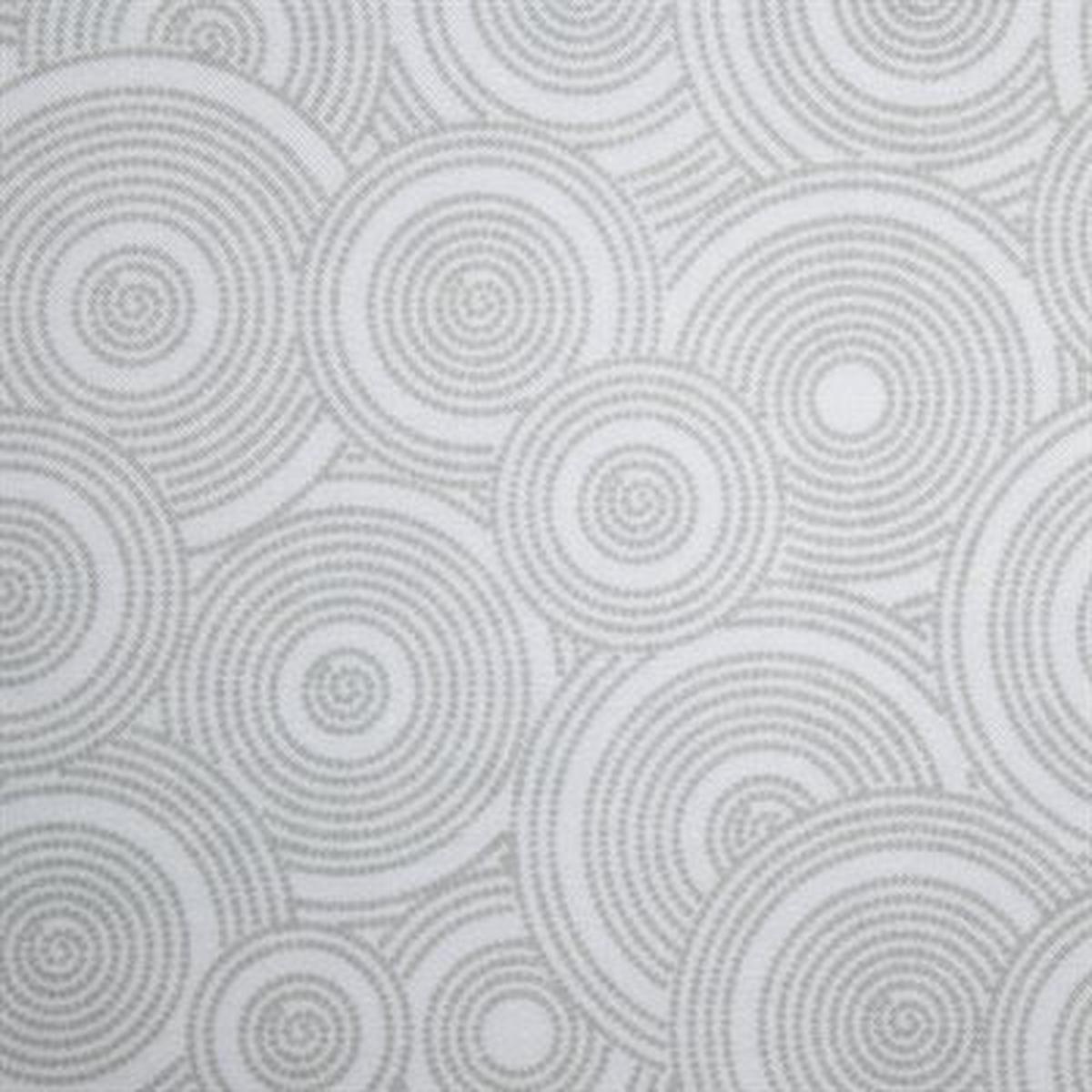 Harmony Prints - Grey on White - 1250-134 in Spiral Circles