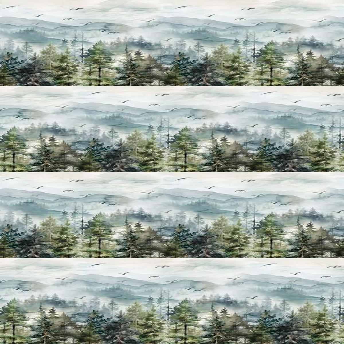 Altitude - Border Stripe in Blue - Deborah Edwards & Melanie Samra - Northcott (Pre-order: Oct 2026)