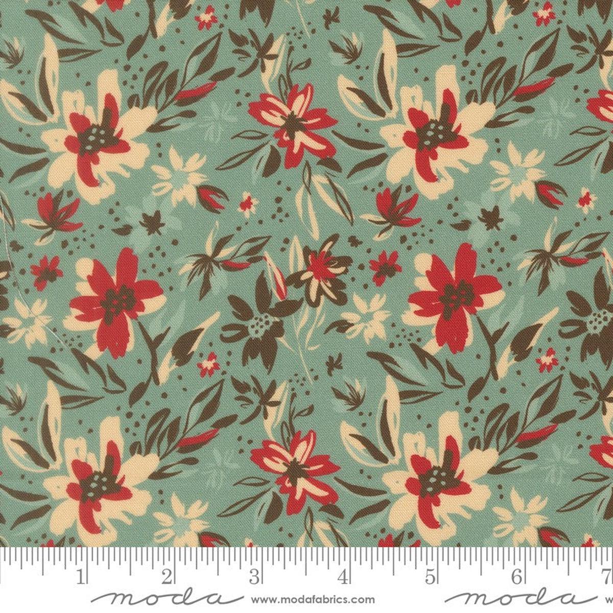 Flora & Thread - Petal Brush in Teal - Fancy That Design House - Moda (Pre-order: Dec 2026)