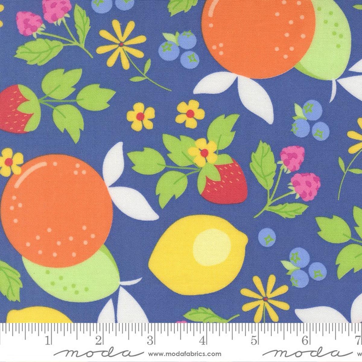 Fruit Salad - Main in Cobalt - Corey Yoder - Moda (Pre-order: May 2026)