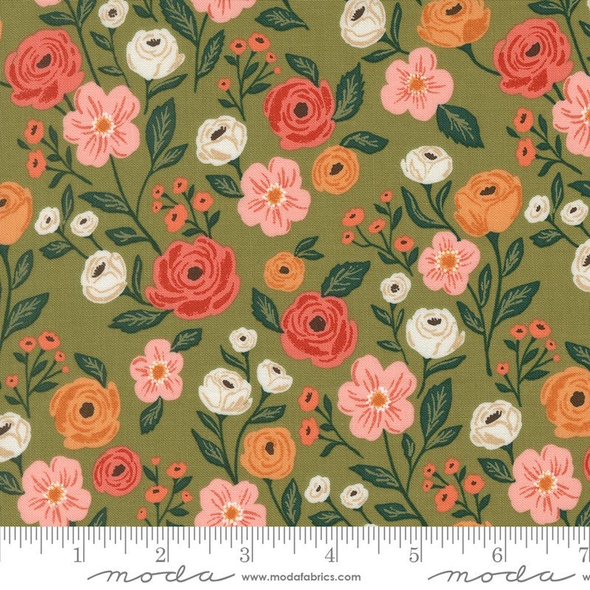 Garden Glam - Petal Pusher in Grass - Lella Boutique - Moda (Pre-order: Dec 2026)