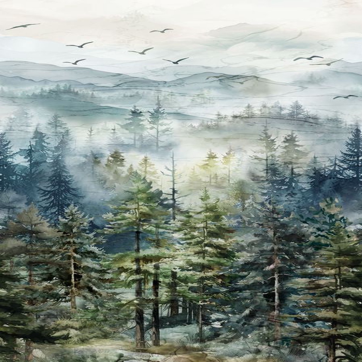 Altitude 108" Wide Back - Ombre in Blue - Deborah Edwards & Melanie Samra - Northcott (Pre-order: Oct 2026)