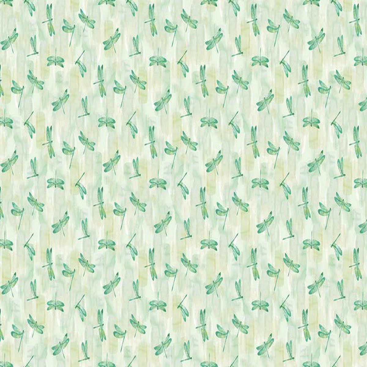 Luscious - Dragonflies in Pale Green - Northcott