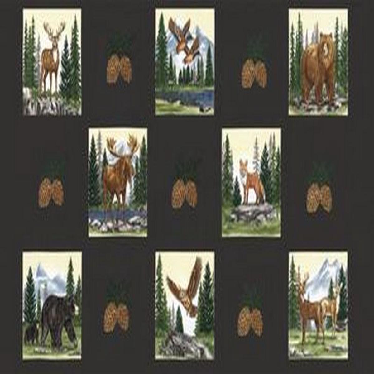 Northwoods Lodge - Panel in Soil - Deb Strain - Moda (Pre-order: Aug 2026)