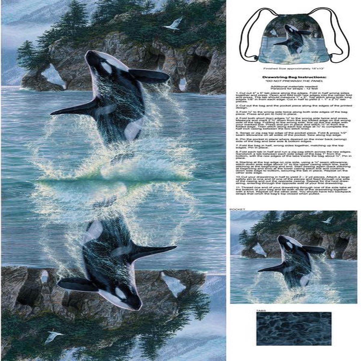 Voyage - Backpack Panel in Blue - Lee Kromschroeder - Northcott (Pre-order: Aug 2026)