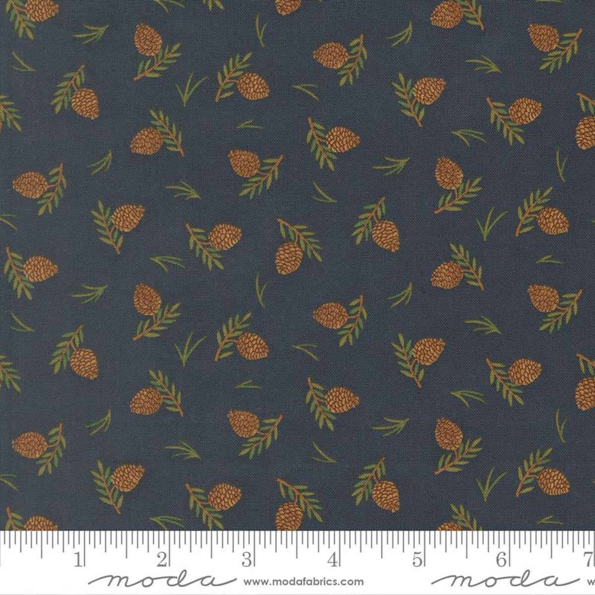 Northwoods Lodge - Tossed Pinecones in Midnight - Deb Strain - Moda (Pre-order: Aug 2026)