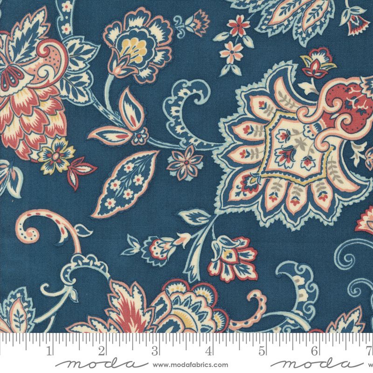 Sandalwood - Fleur in Indigo - 3 Sisters - Moda