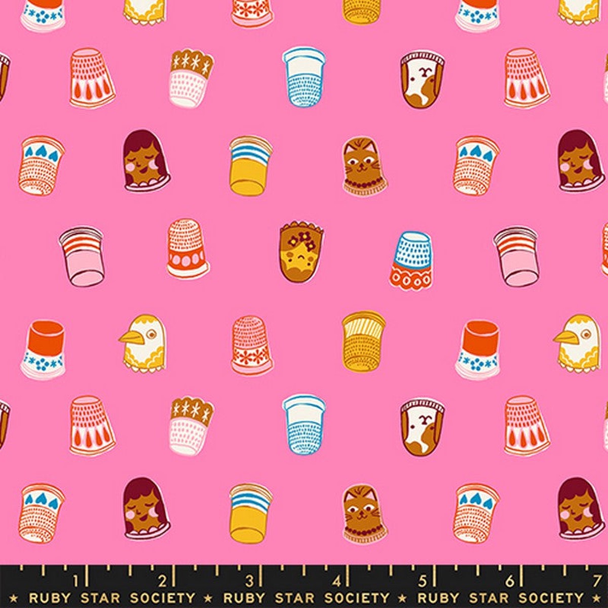 1-800-Notion - Thimbles in Flamingo - Ruby Star Collaborative (Pre-order: Sept 2026)