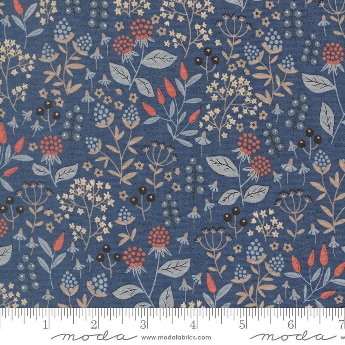Nature's Sketchbook - Leaves & Berries in Twilight - Elena Amo - Moda