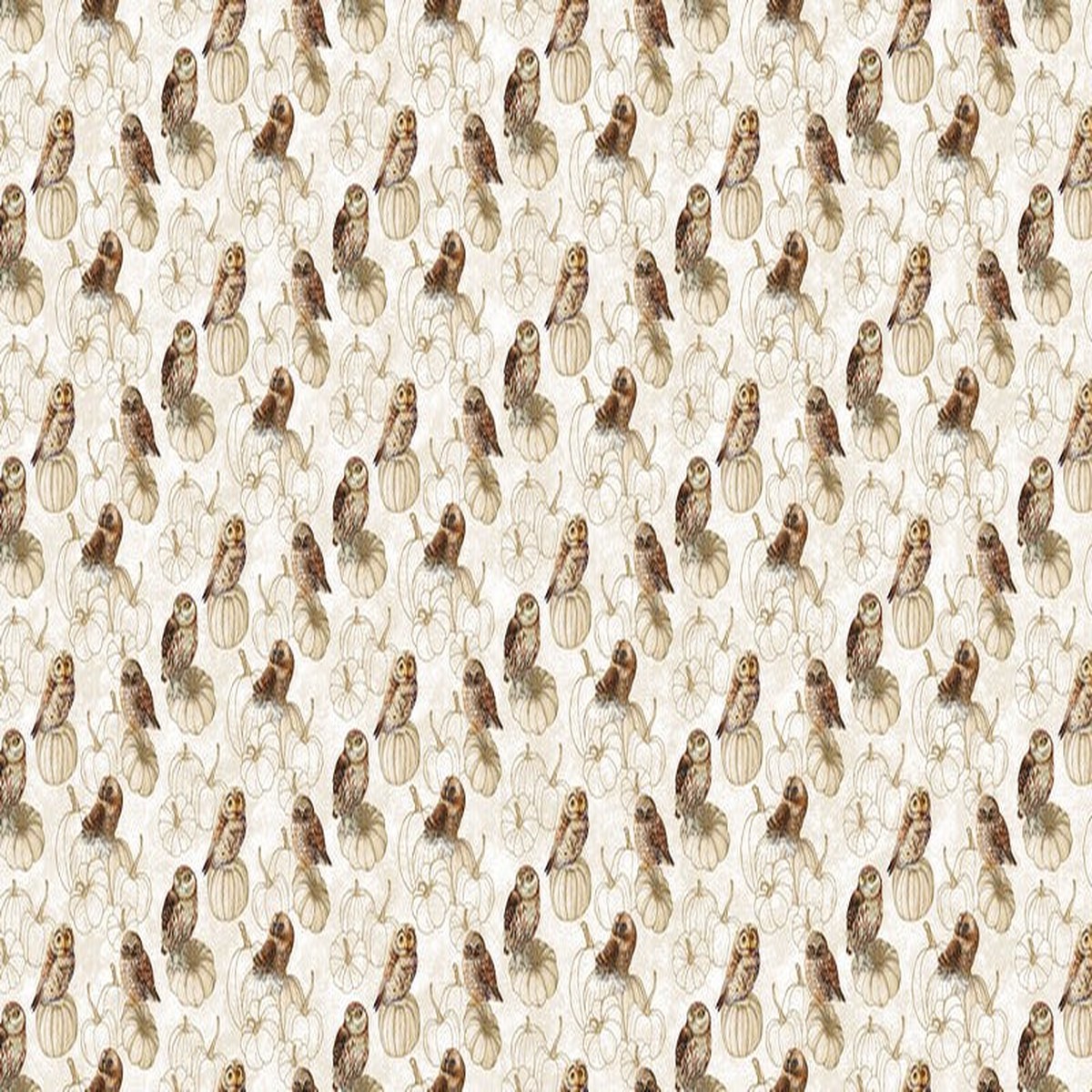 Night Owl - Owls in Cream - Deborah Edwards - Northcott