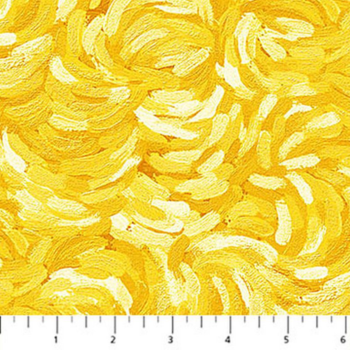 Starry Night - Brushstrokes in Yellow - Elena Belokrinitski - Northcott (Pre-order: Oct 2026)