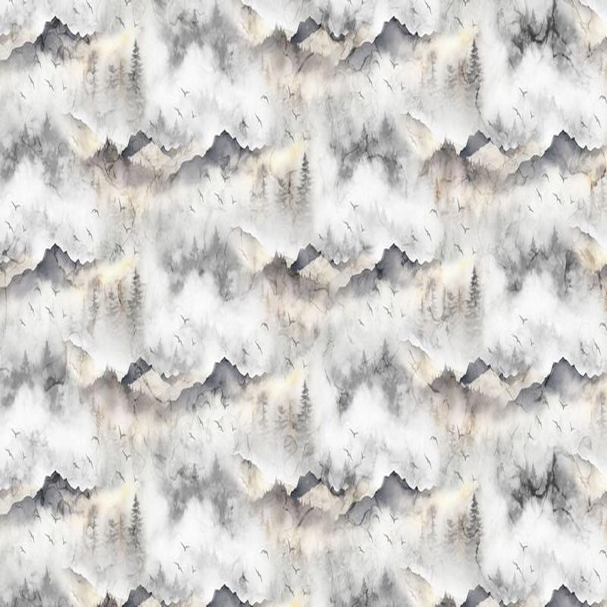 Misty Morning - Mountains in Grey - Deborah Edwards & Melanie Samra - Northcott