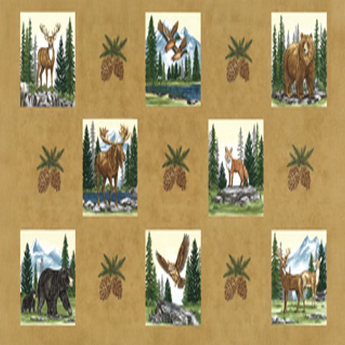 Northwoods Lodge - Panel in Fawn - Deb Strain - Moda (Pre-order: Sept 2026)