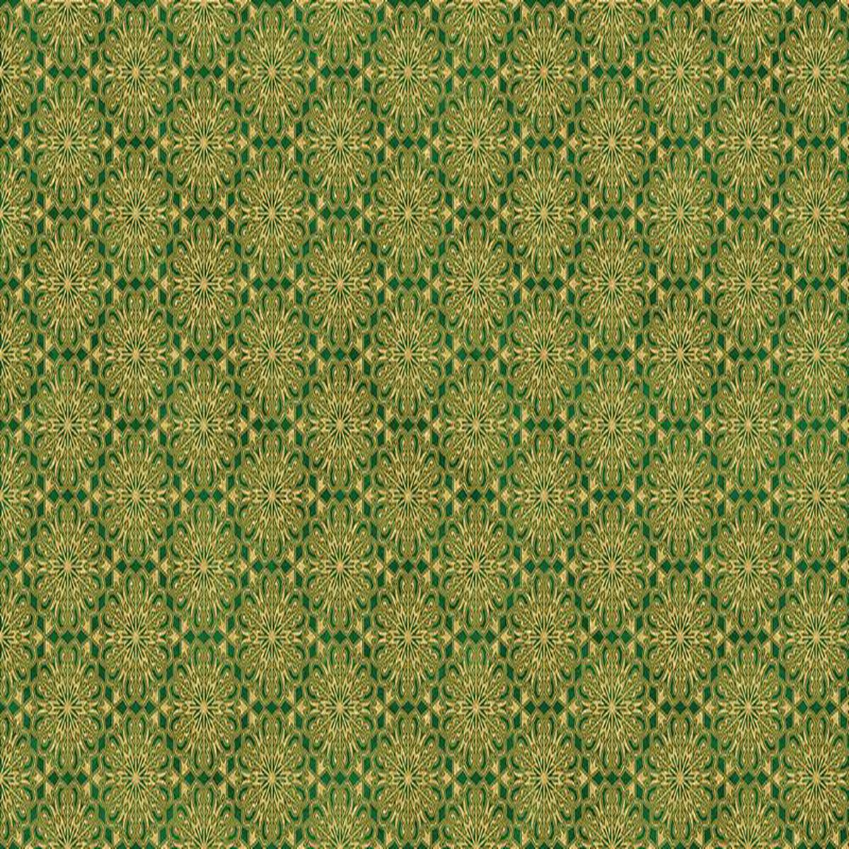 Oh Christmas Tree - Medallions in Green METALLIC - Deborah Edwards - Northcott (Pre-order: June 2026)