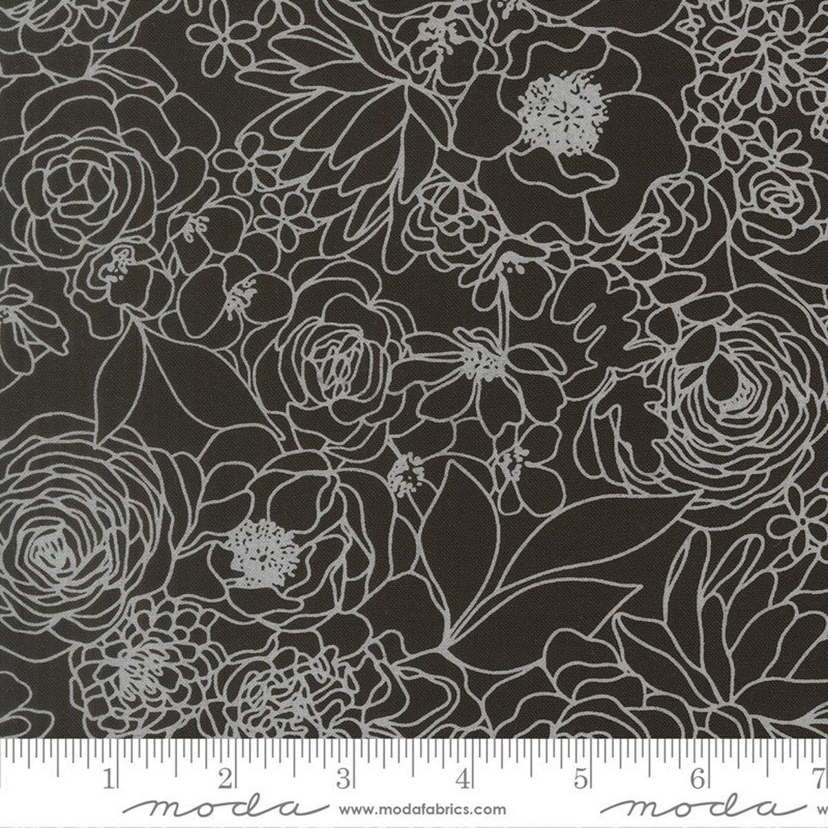 True to Hue - Hidden Facet in Black as Night White - Alli K Designs - Moda