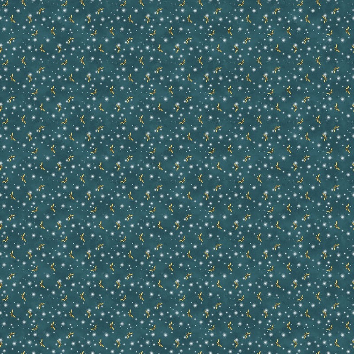 Happy Camper - Fireflies in Teal - Deborah Edwards - Northcott (Pre-order: Jan 2027)