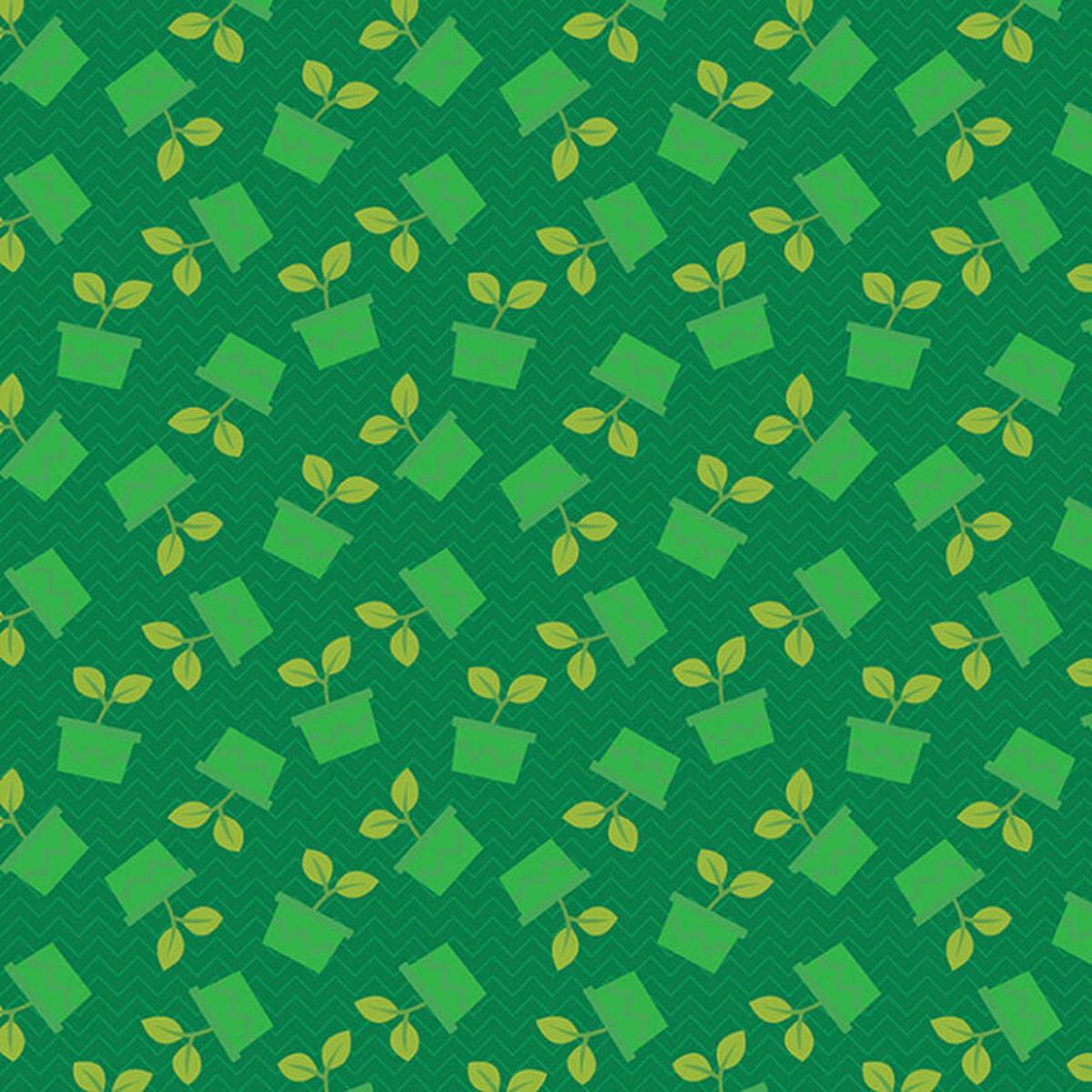 Happy Notes - Dark Green 16437-45 - Benartex