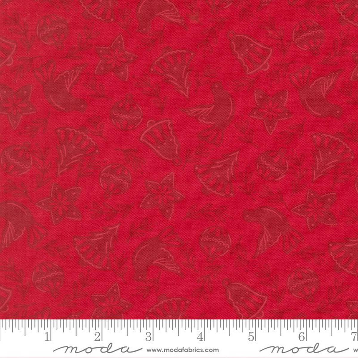 Merrily On High - Cookie Cutter in Christmas Red - Sweetfire Road - Moda