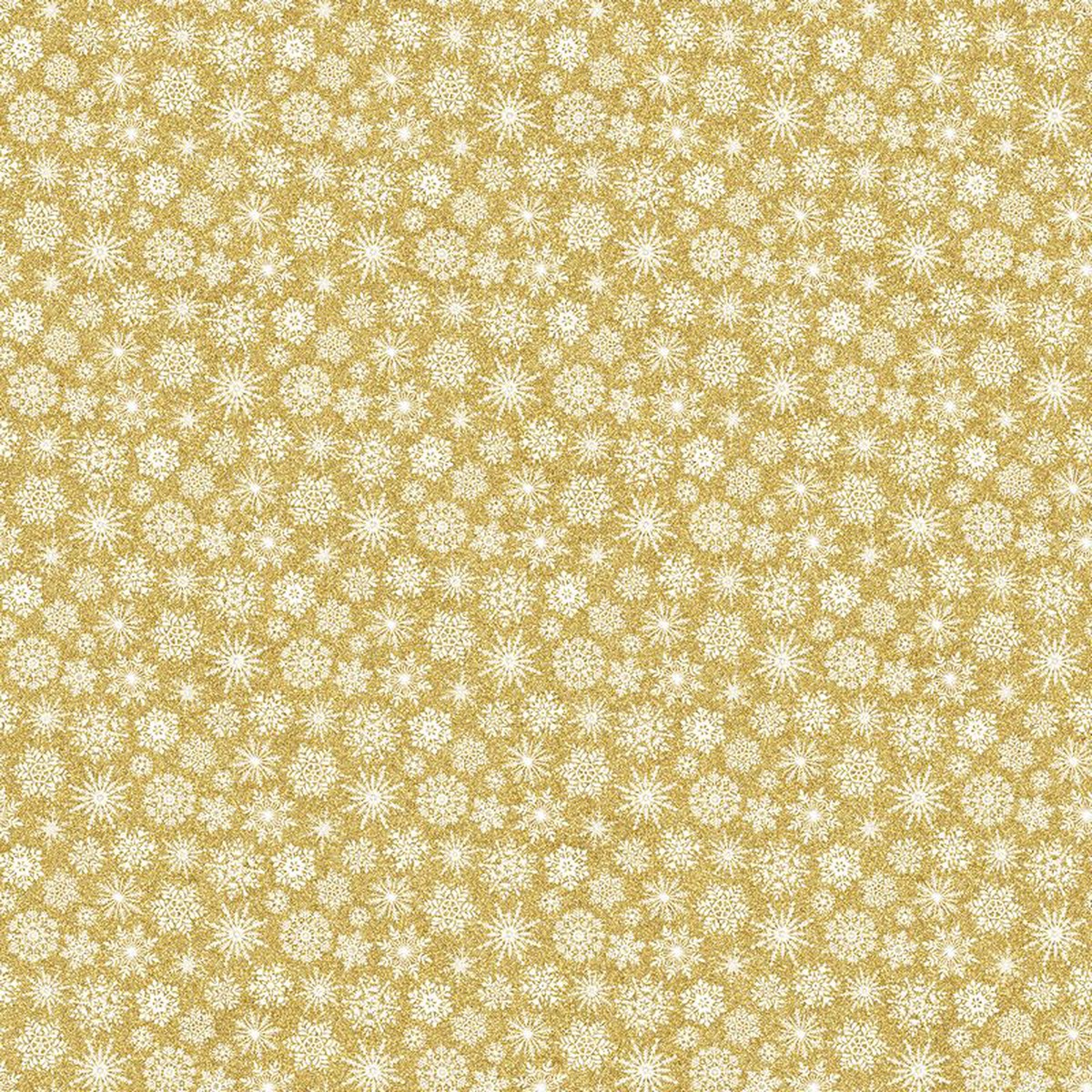 Oh Christmas Tree - Snowflakes in Gold METALLIC - Deborah Edwards - Northcott (Pre-order: Sept 2026)
