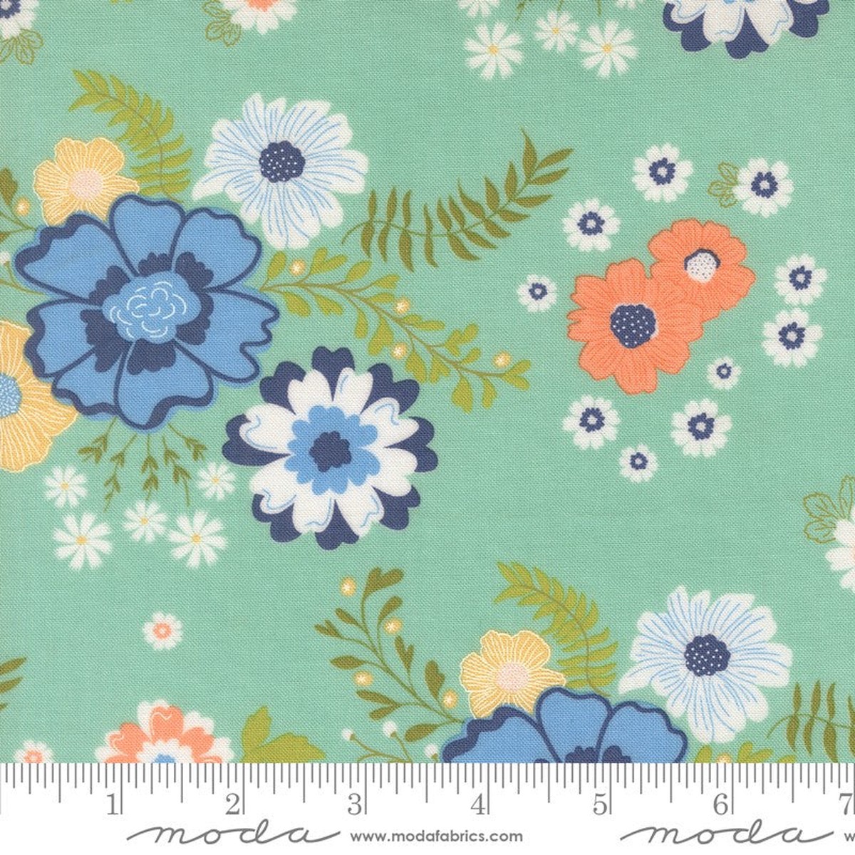 Catching Sunshine - In The Wild in Aqua - Keri Anguiano - Moda (Pre-order: Feb 2027)