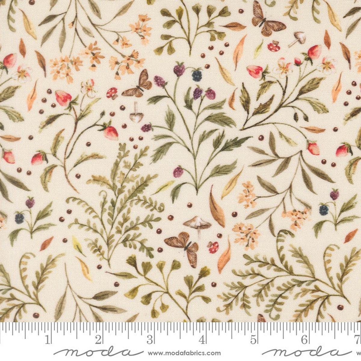 Fable & Fern - Woodland Park in Eggshell - Watercolour Heart - Moda (Pre-order: Nov 2026)