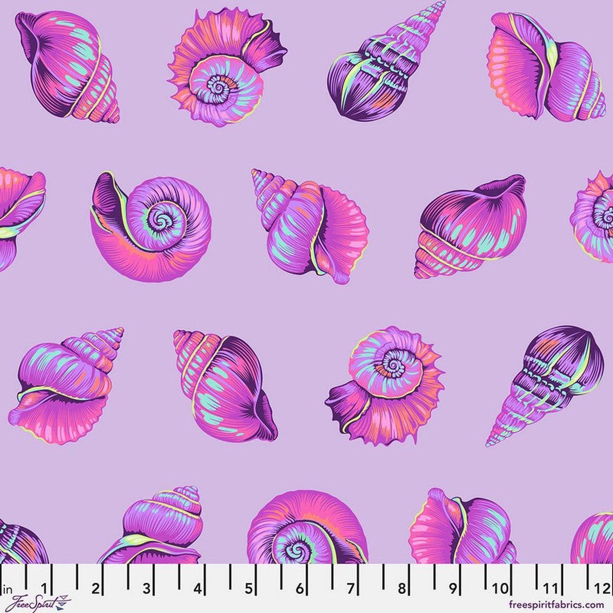 Floral Reef - Lil Shelly in Ultraviolet - Tula Pink - Free Spirit