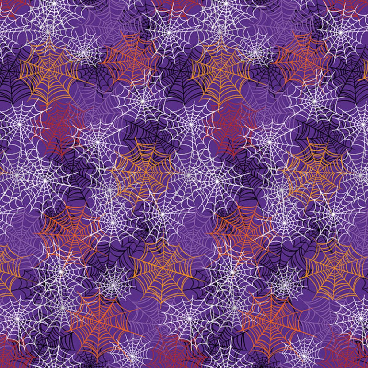 Happy Haunting - Purple Glow in the Dark 14950G-66 - Benartex