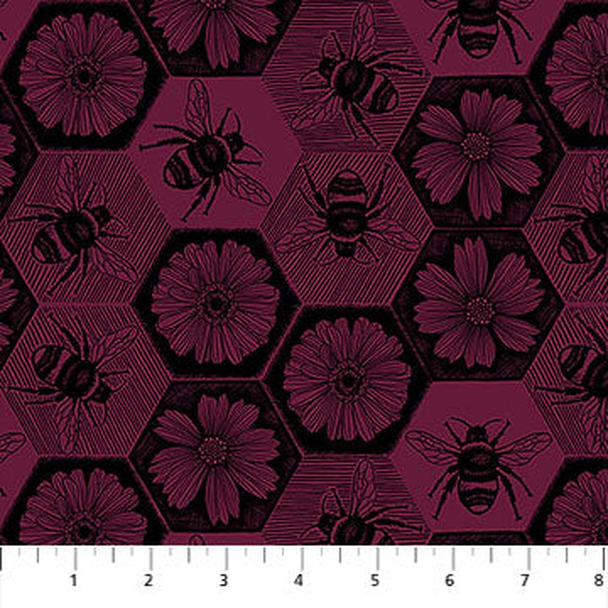 Indelible Ink - Busy Mulberry (AMT1005-26L) - Anna Maria - Northcott - Full Bolt (10m)
