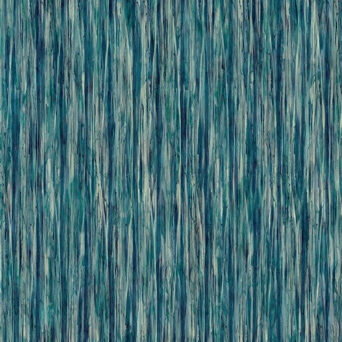 Whisper - Organic Stripe in Dark Aqua - Deborah Edwards & Melanie Samra - Northcott