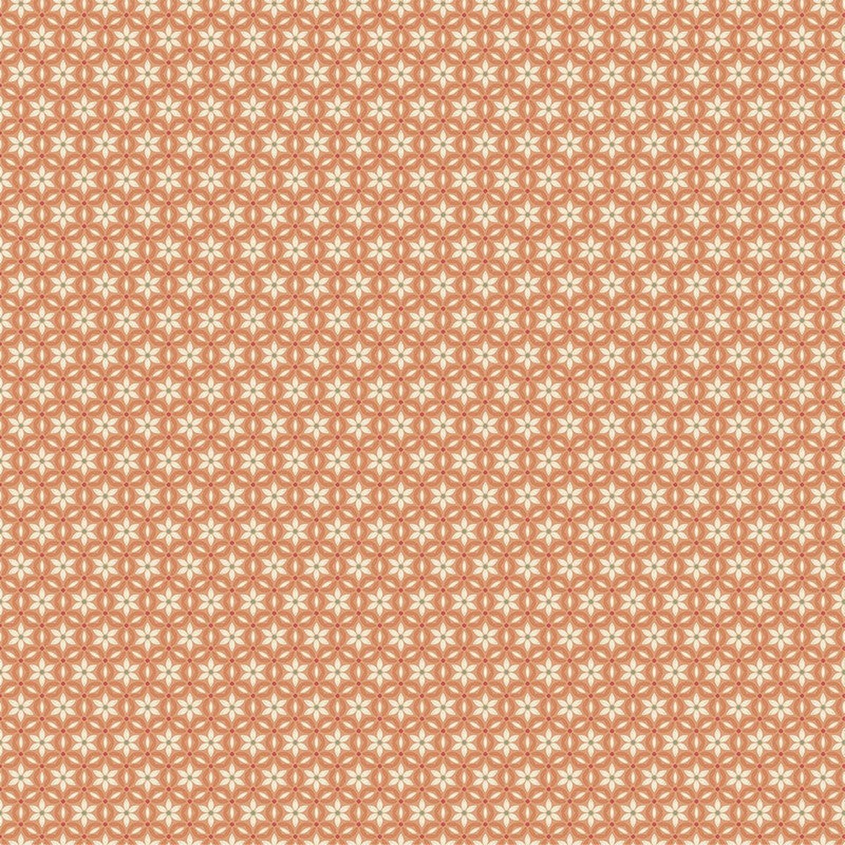 Botanica - Floral Grid in Peach - Deborah Edwards & Kathryn Christenson - Northcott (Pre-order: Jan 2027)