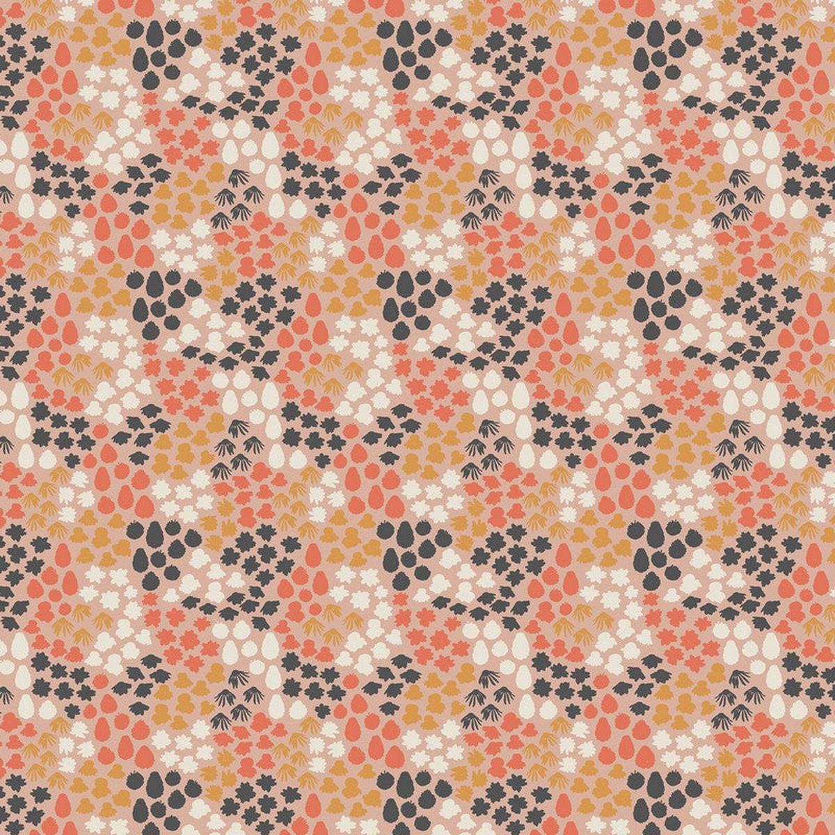 Fall's Enchantment - Fading Flowers in Clay Pink - Cotton + Steel