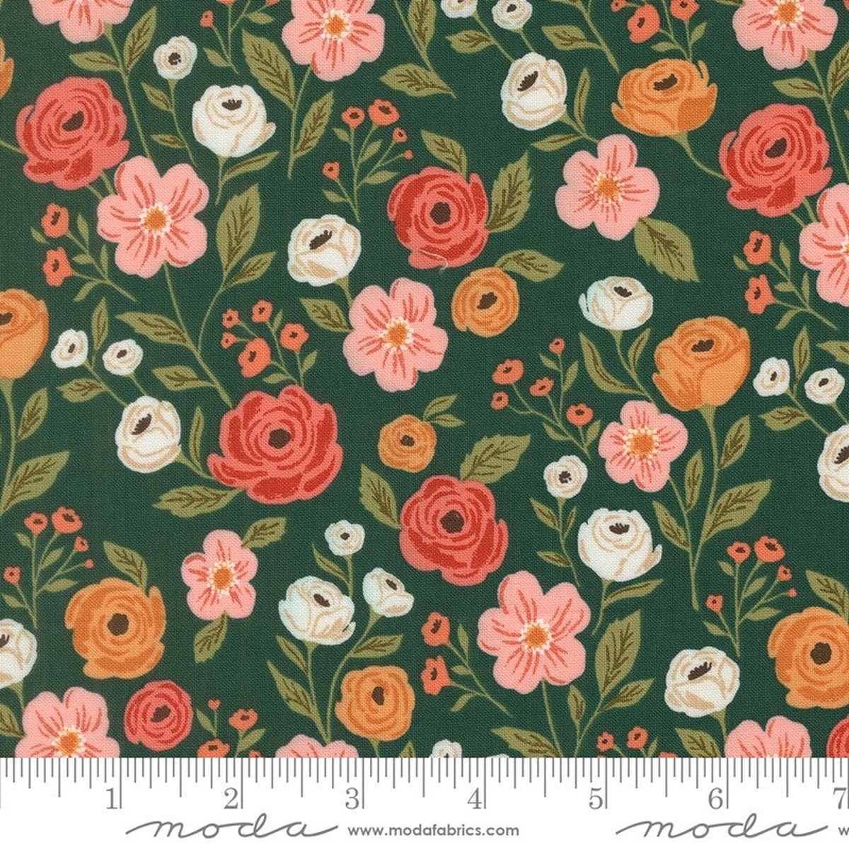 Garden Glam - Petal Pusher in Teal - Lella Boutique - Moda (Pre-order: Dec 2026)