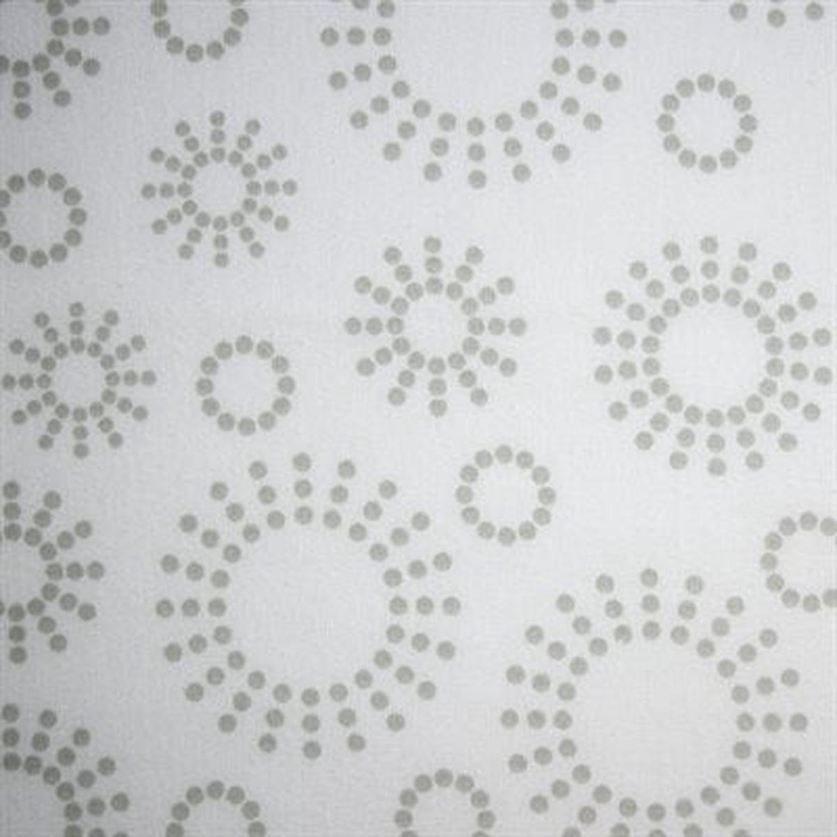 Harmony Prints 108" Wideback - Grey on White - 1250W-143 in Starburst