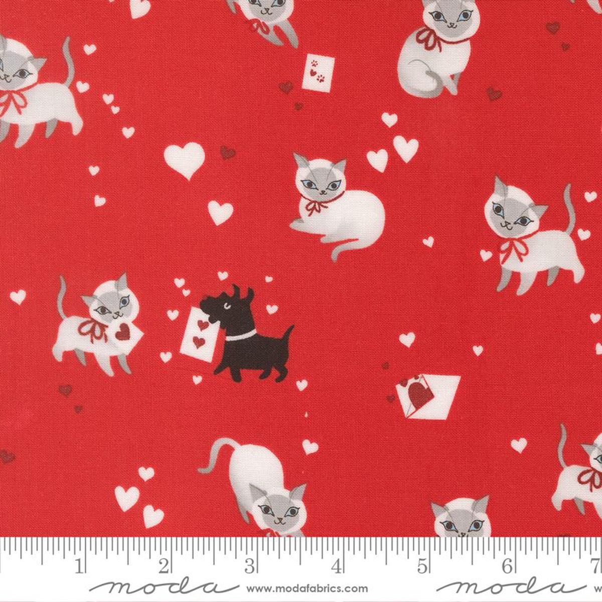 Funny Valentine - Kitty in Love - Lizzy House - Moda