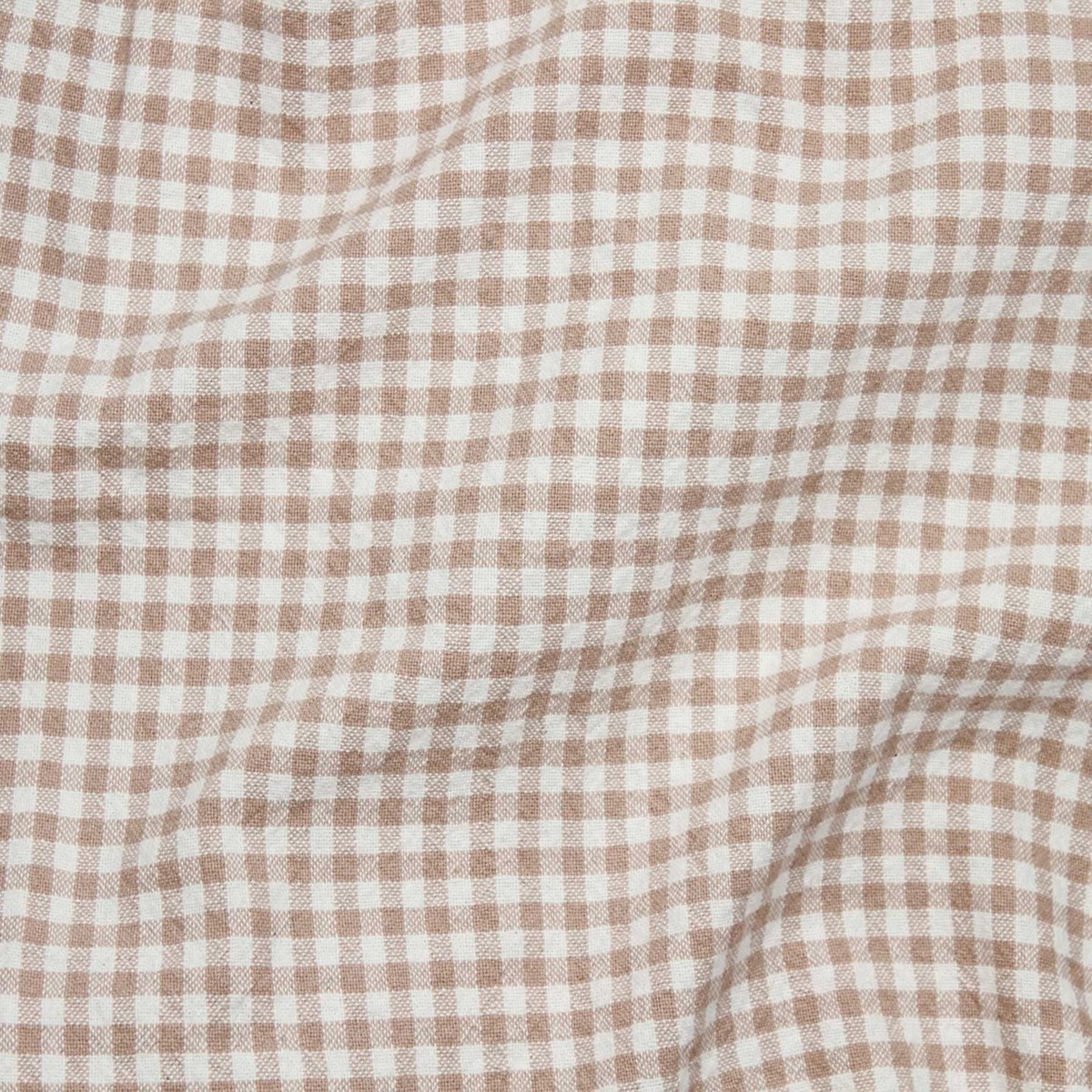 Organic (100% Cotton) Gingham (55") - Dusty Pink - Telio