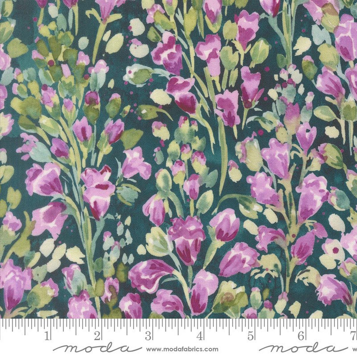 Fleur The Love - Cherish in Dark Teal - Create Joy Project - Moda (Pre-order: Oct 2026)