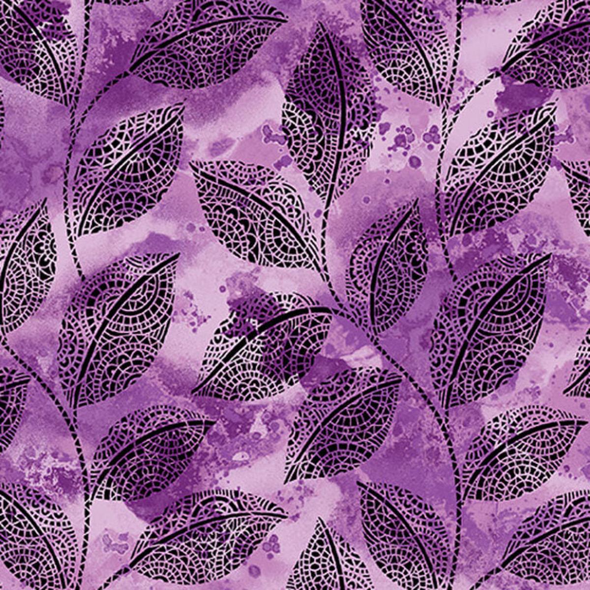 Go With the Flow - Purple 6743-64 - Ann Lauer - Benartex