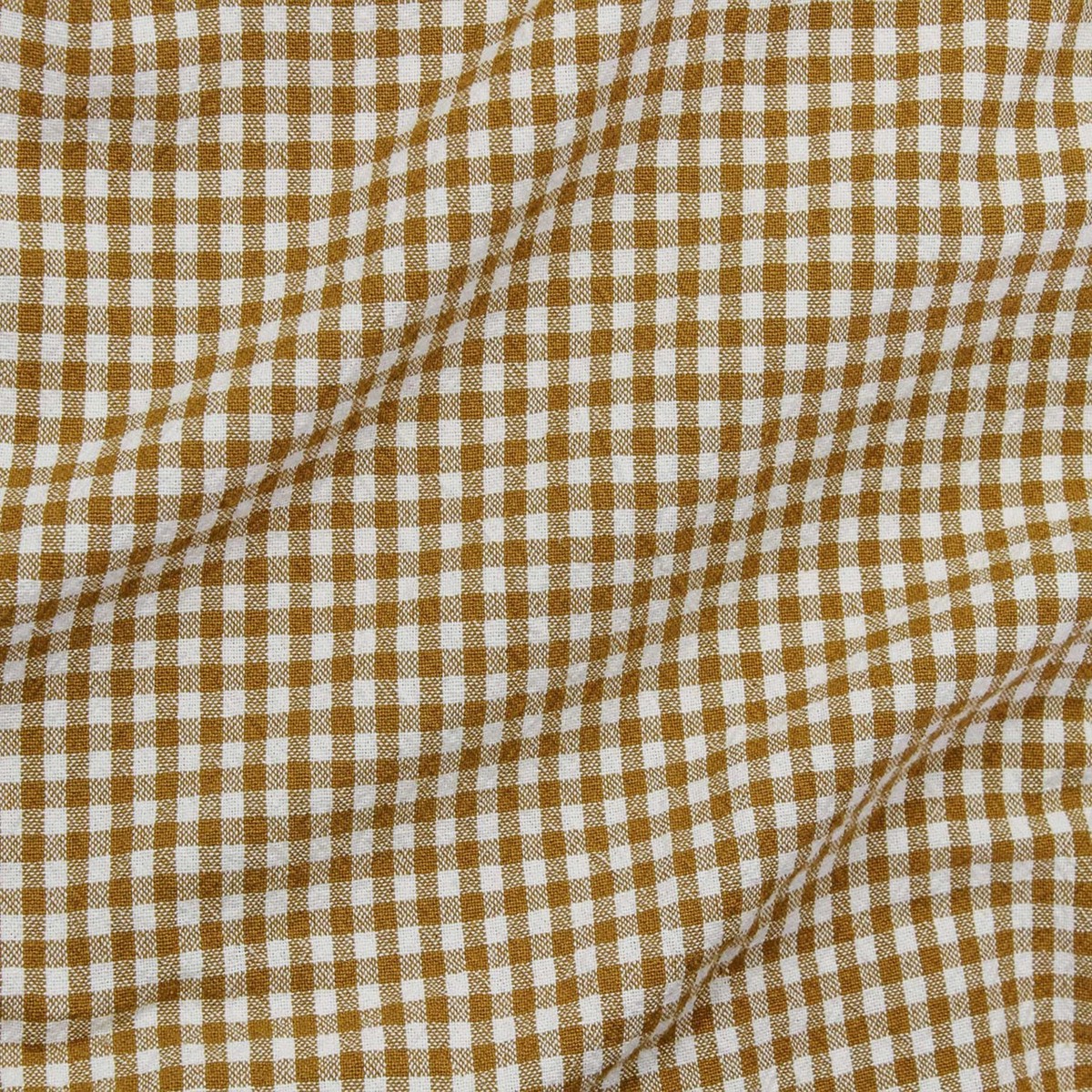 Organic Gingham (55") - Dijon - Telio