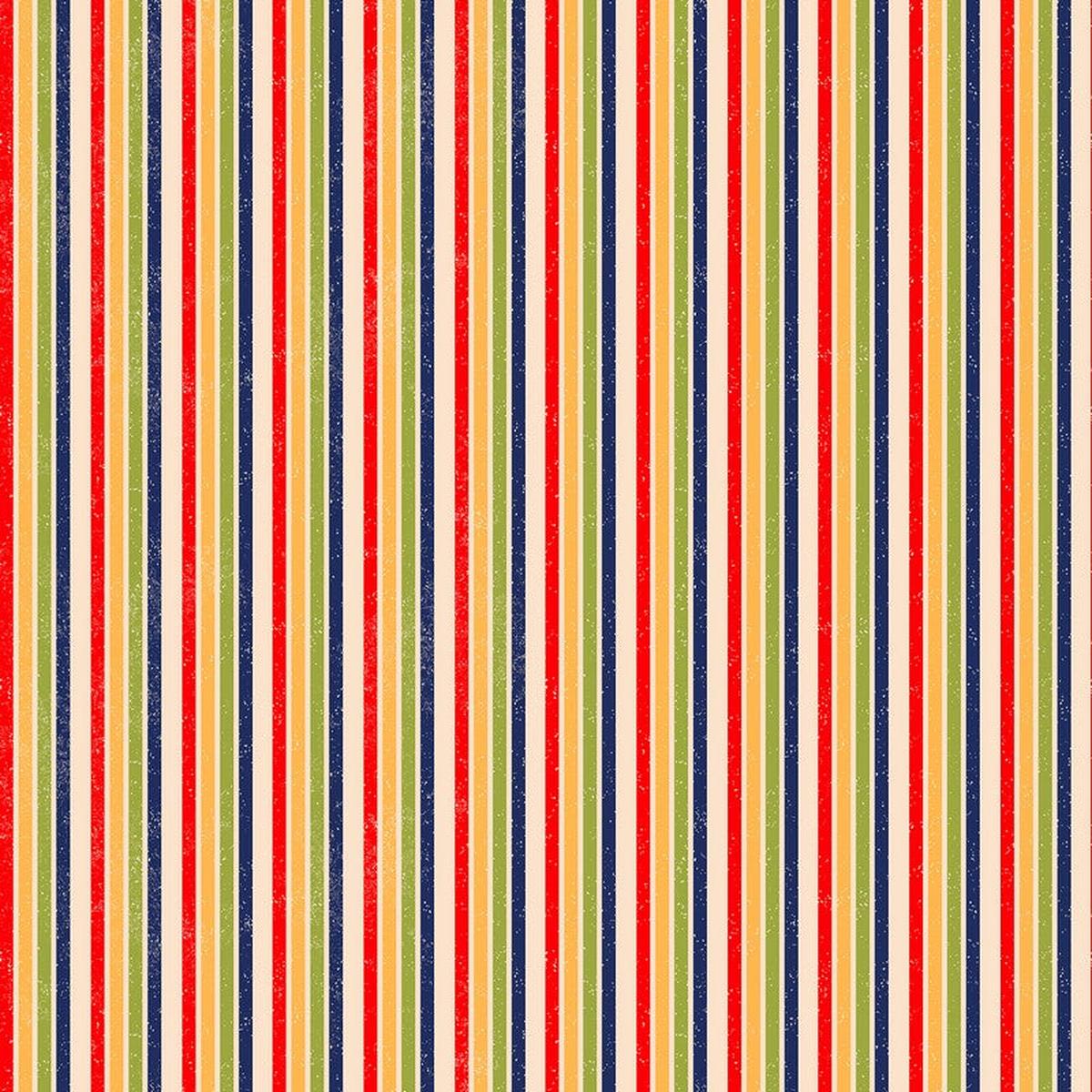 Camping Therapy - Rustic Stripe in Multi - Patrick Lose - Northcott