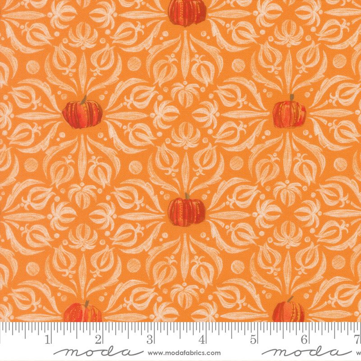 Coven - Medallion in Pumpkin - Robin Pickens - Moda