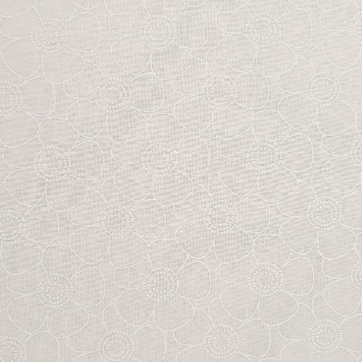 Harmony Prints 108" Wideback - White on White - 1250W-141 in Floral