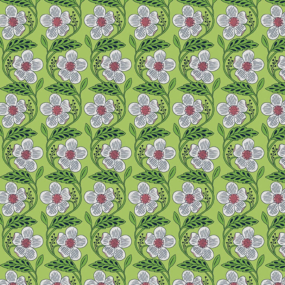 Blooming Color II - Green 16449-44 - Benartex