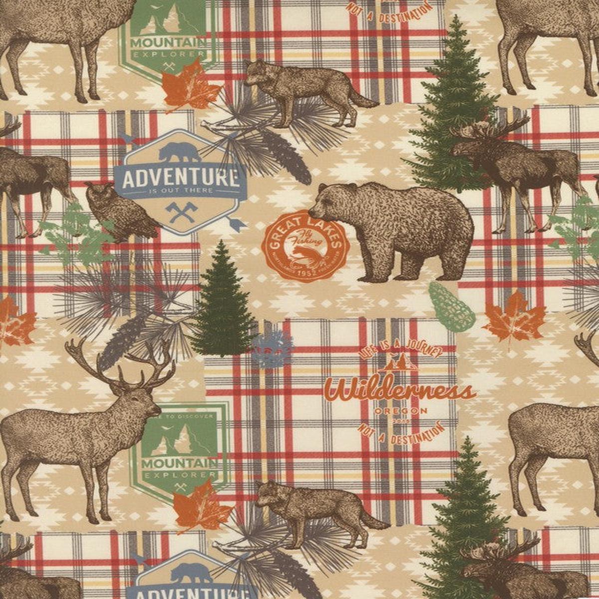 Wild Blue Yonder - Wilderness Patchwork in Multi - Moda