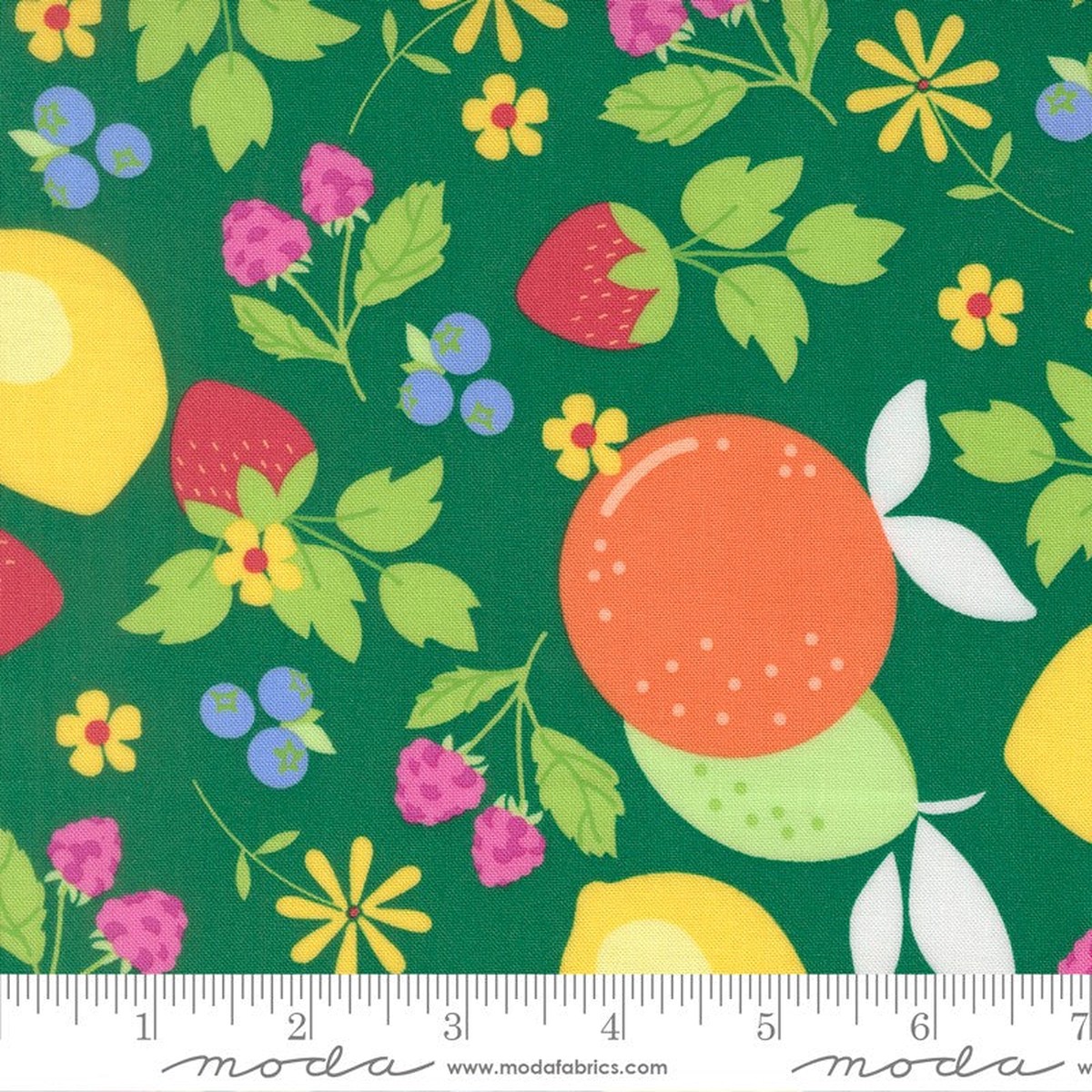 Fruit Salad - Main in Emerald - Corey Yoder - Moda
