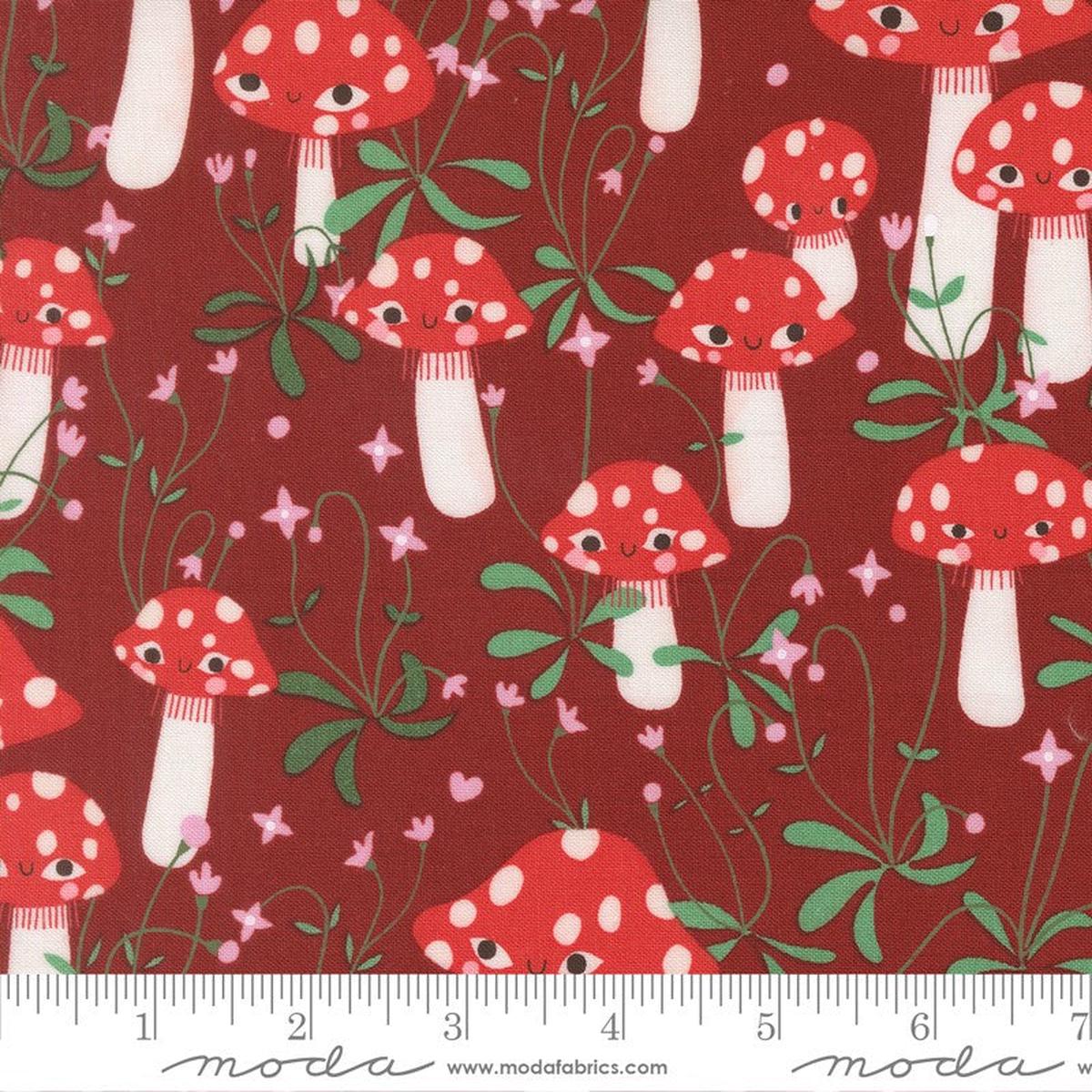 Funny Valentine - Mushrooms in Rose - Lizzy House - Moda