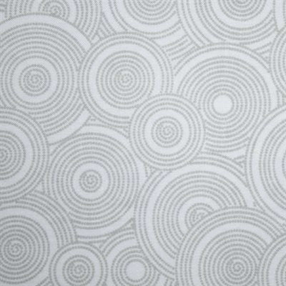 Harmony Prints 108" Wideback - Grey on White - 1250W-134 in Spiral Circles (FINAL STOCK)