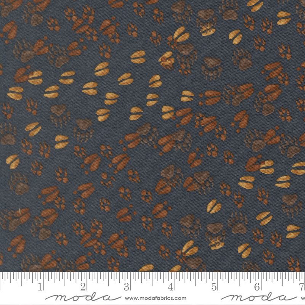 Northwoods Lodge - Animal Tracks in Midnight - Deb Strain - Moda (Pre-order: Sept 2026)