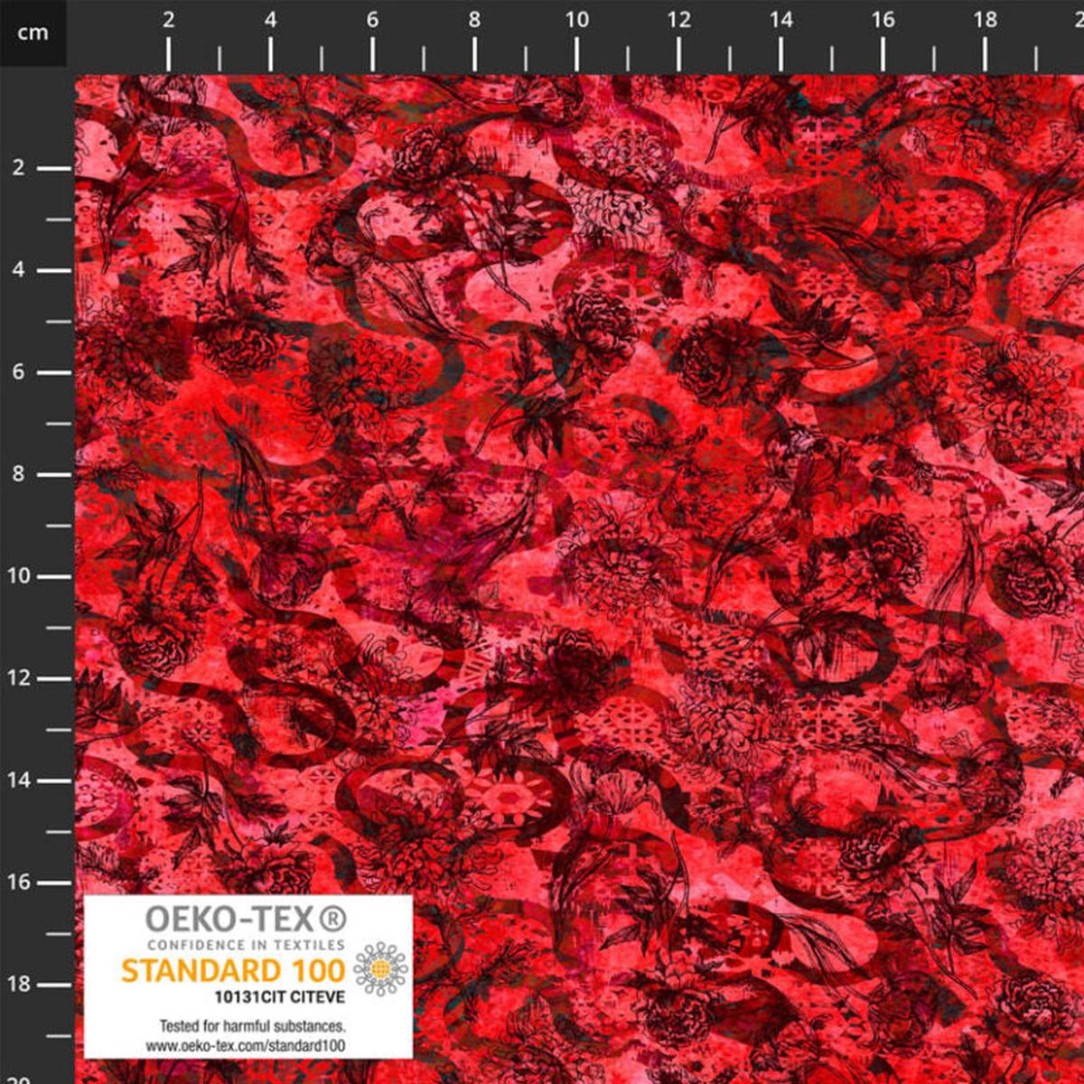 Fine Lines - Red - Stof 4504-027